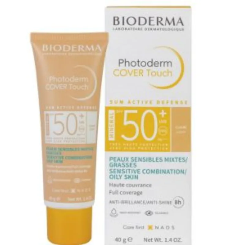 Bioderma Photoderm Cover Touch Teinte Claire spf50+ Peaux sensibles mixtes à grasses 40g –  | Parasativa Maroc