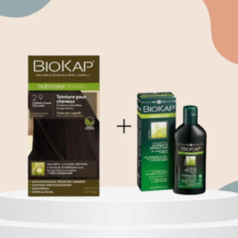 Biokap Delicato 2.9 140ml+shampoing nourissant reparateur 100ml pack –  | Parasativa Maroc
