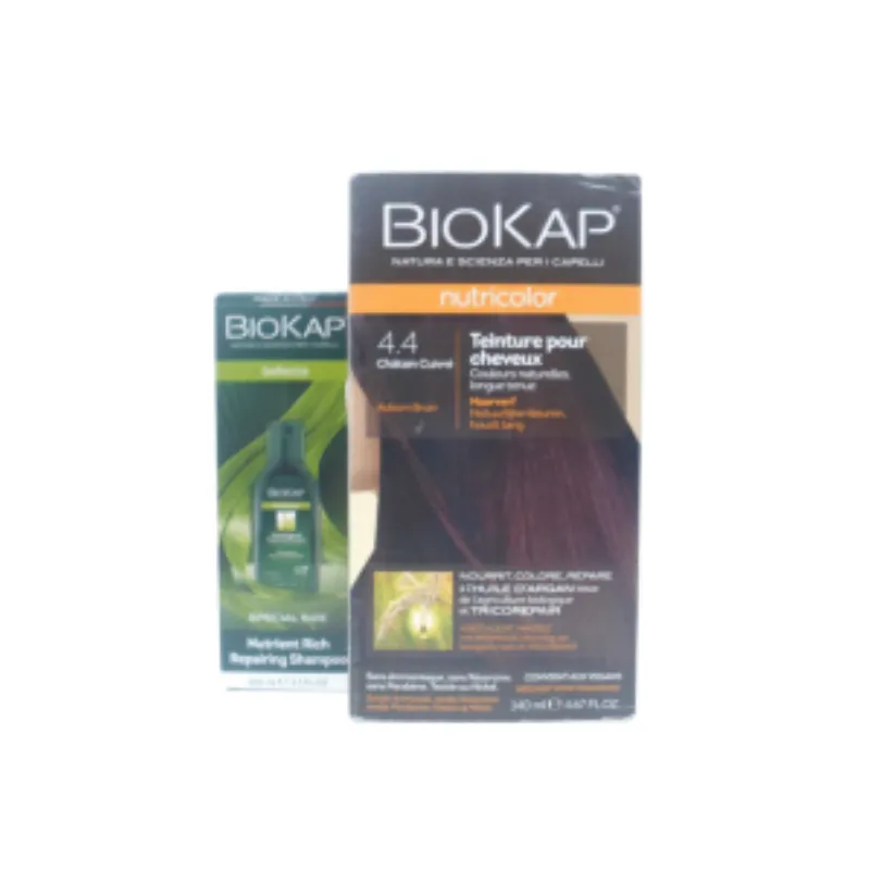 Biokap Nutricolor 4.4 140ml+ Shampoing 100ml pack –  | Parasativa Maroc