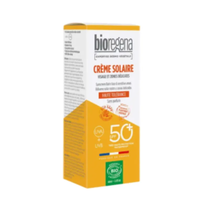 Bioregena Creme Solaire Visage et Zones Délicates 40ml –  | Parasativa Maroc