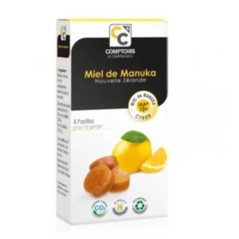 COMPTOIRS ET COMPAGNIES PASTILLE MANUKA CITRON 22G –  | Parasativa Maroc