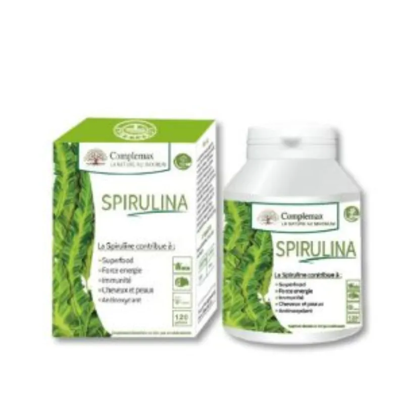 Complemax Spiruline 120 Gelules –  | Parasativa Maroc