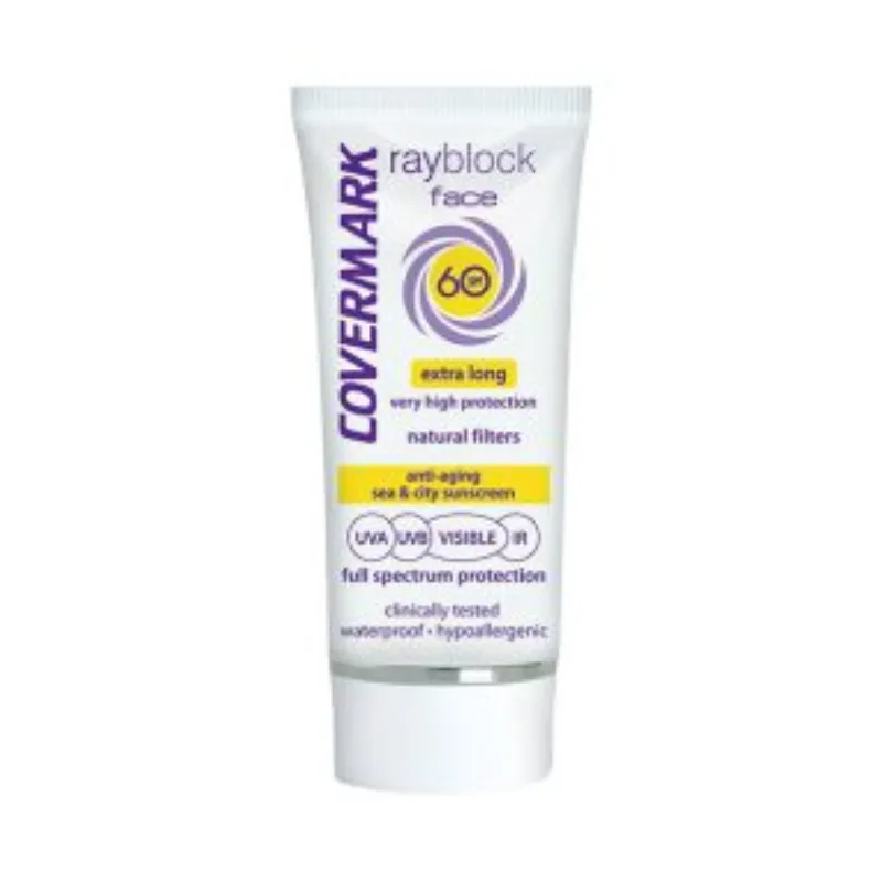 Covermark rayblock face Visible spf60 50ml –  | Parasativa Maroc