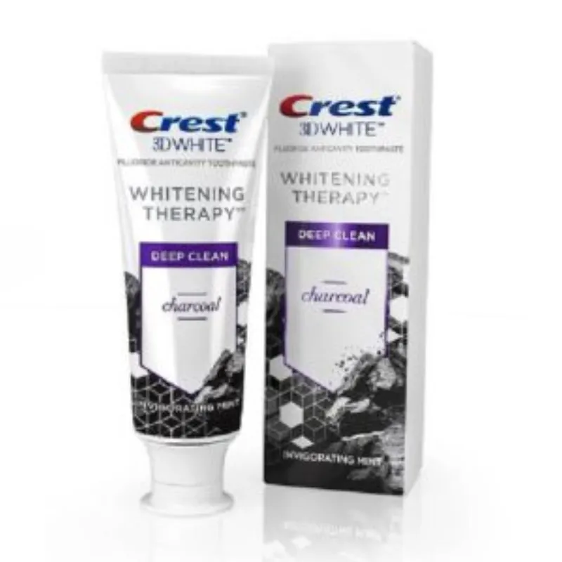CREST 3D White Whitening Therapy Fluorure au Charbon de Bois 75ml –  | Parasativa Maroc