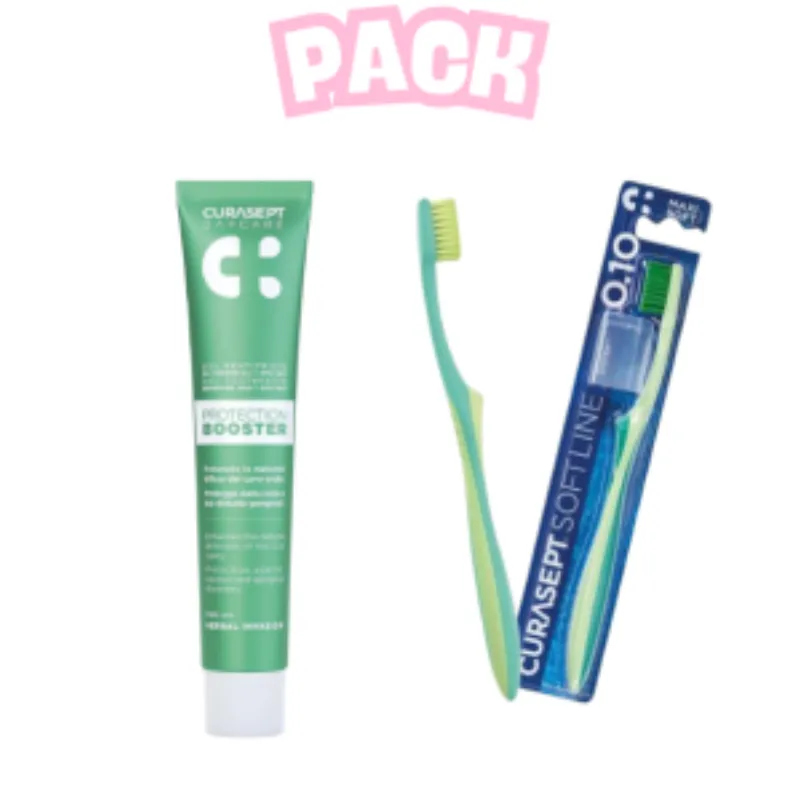 Curasept Dentifrice Booster Herbal Invasion 75ml+Brosse a Dents Maxi Soft Pack –  | Parasativa Maroc