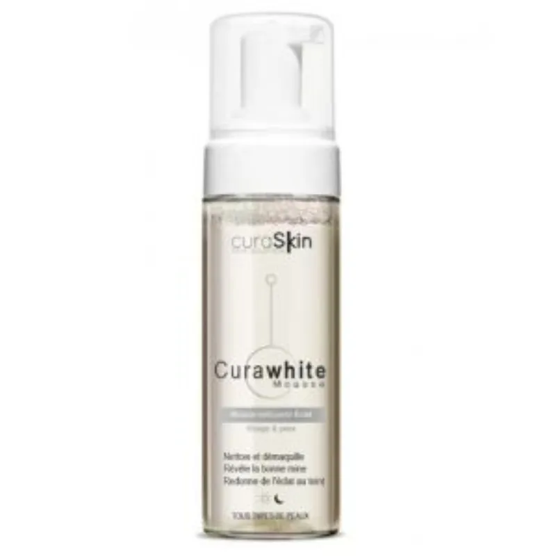 Curaskin Curawhite Mousse Nettoyant Eclat 150ml –  | Parasativa Maroc