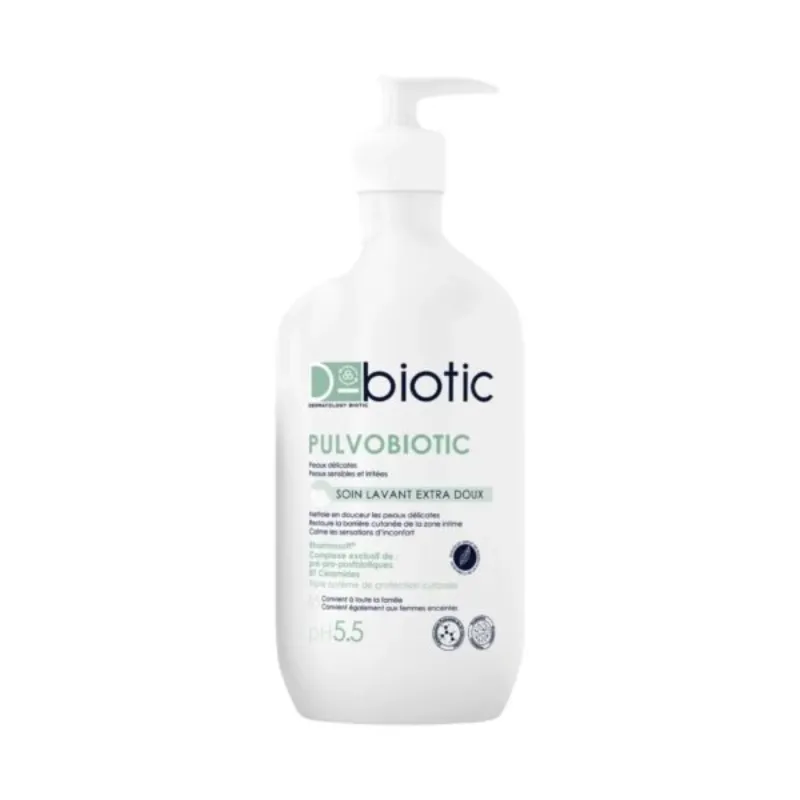 D-Biotic Pulvobiotic Soin Lavant Extra Doux ph 5.5 500ml –  | Parasativa Maroc