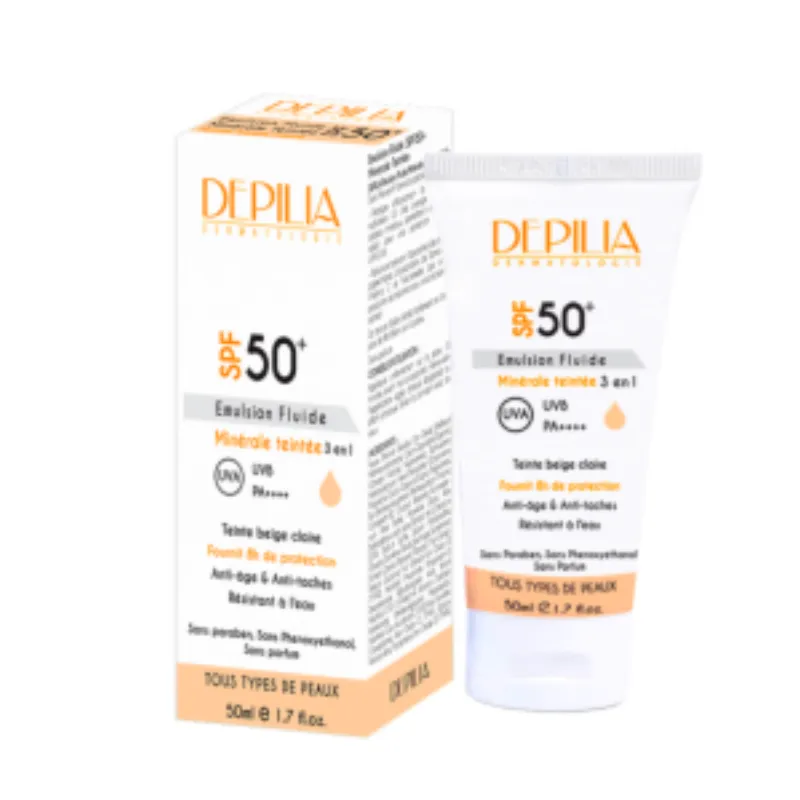 Depilia Ecran Mineral Teinte 50ml –  | Parasativa Maroc