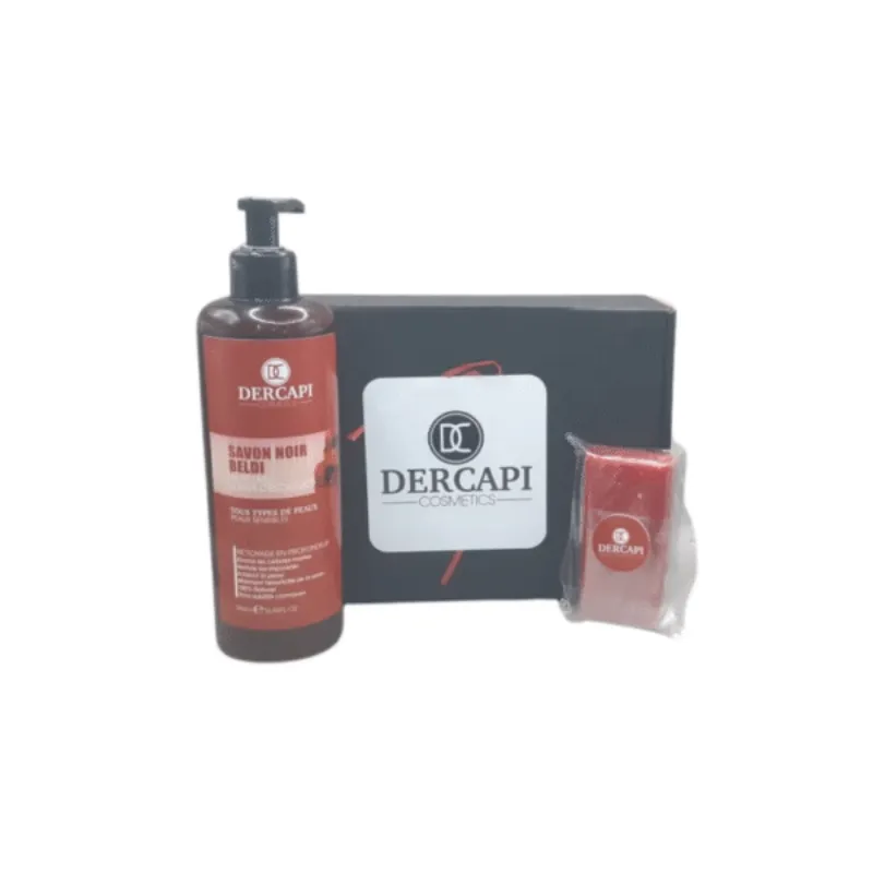 Dercapi Savon Noir Beldi Aker Fassi 500ml+ Savon Offert pack –  | Parasativa Maroc