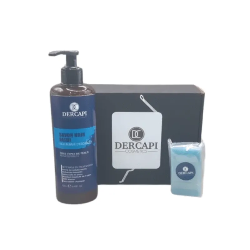 Dercapi Savon Noir Beldi Nila 500ml + Savon Offert pack –  | Parasativa Maroc