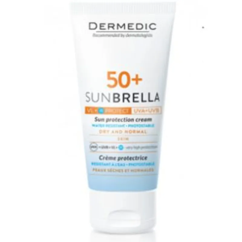 Dermedic Sunbrella Creme Spf50+ Peau seches et Normales 50ml –  | Parasativa Maroc