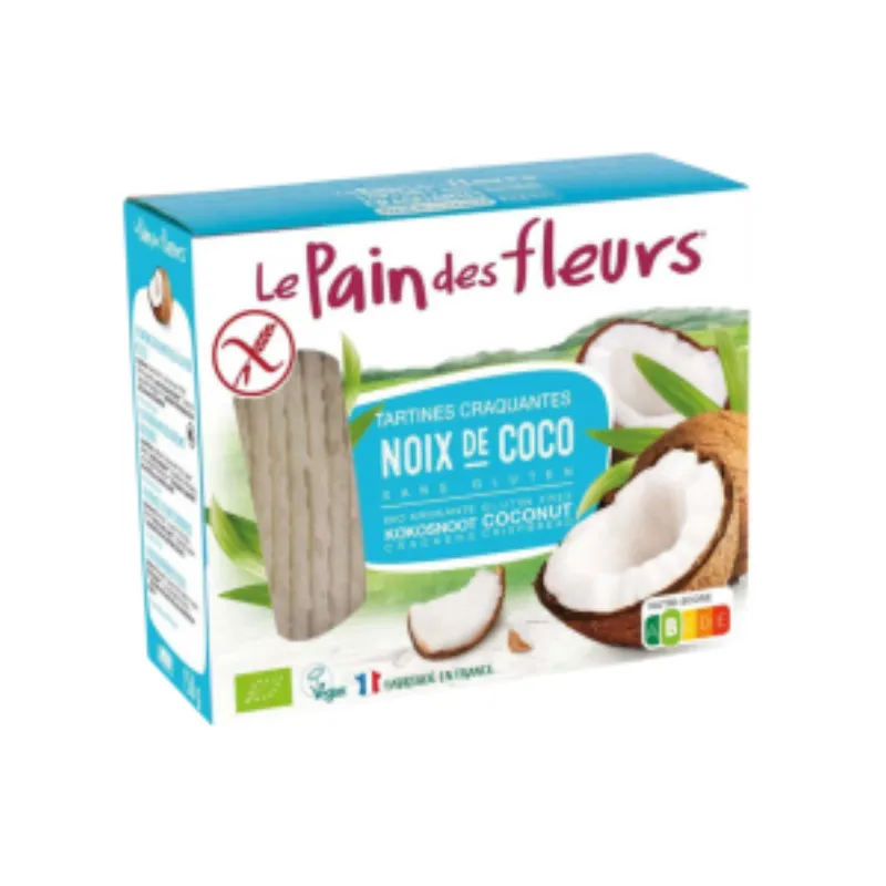 Tartines craquantes à la noix de coco sans gluten – 150g –  | Parasativa Maroc