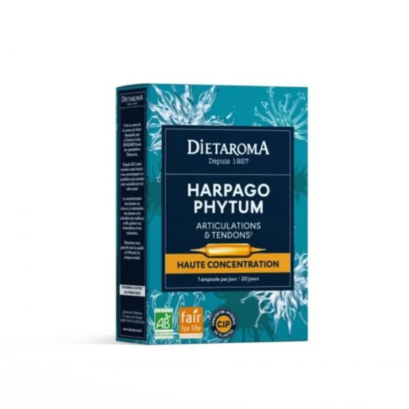 Dietaroma Harpagophytum 20 Ampoules x 10ml –  | Parasativa Maroc