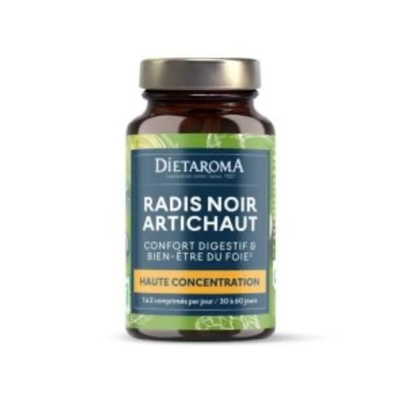 Dietaroma Radis Noir Artichaut 60 Comprimes –  | Parasativa Maroc