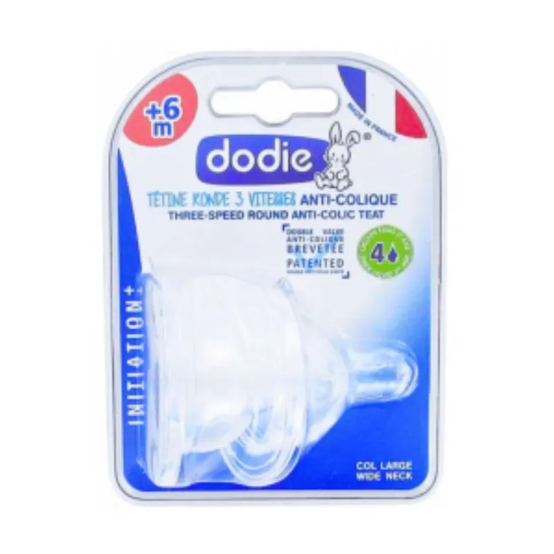 Dodie 2 Tetines Ini+ Anti-Colic D4 +6m Liquide Epaise 2Age –  | Parasativa Maroc