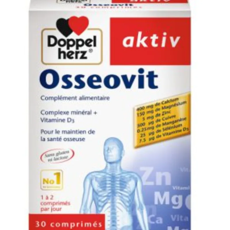 Doppel Herz Aktiv Osseovit 30 Comprimes –  | Parasativa Maroc