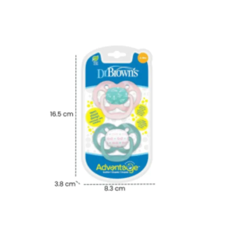 Dr Brown’s 2 Sucette Advantage Avions Rose 6-18m –  | Parasativa Maroc