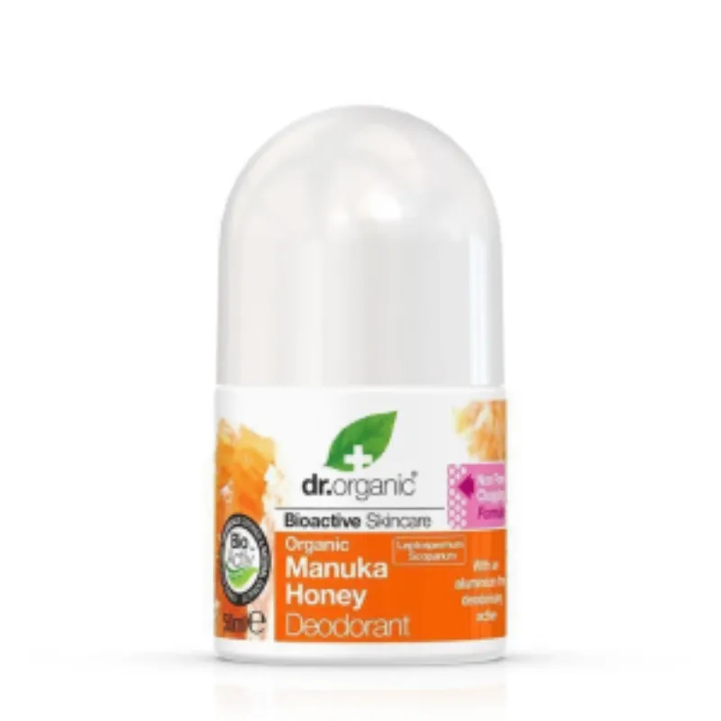 Dr Organic Déodorant Miel de Manuka 50Ml –  | Parasativa Maroc