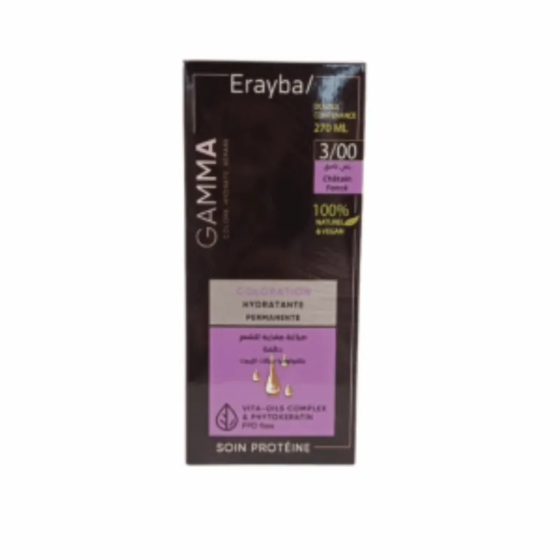 Erayba Gamma Coloration 3/00 Chatain fonce –  | Parasativa Maroc