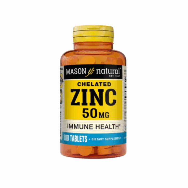 Mason Natural Zinc 50mg 100 tablets –  | Parasativa Maroc
