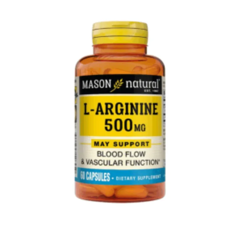 Mason Natural L-Arginine 500mg 60 capsules –  | Parasativa Maroc
