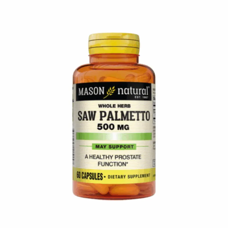 Mason Natural Saw Palmetto 500mg 60 capsules –  | Parasativa Maroc