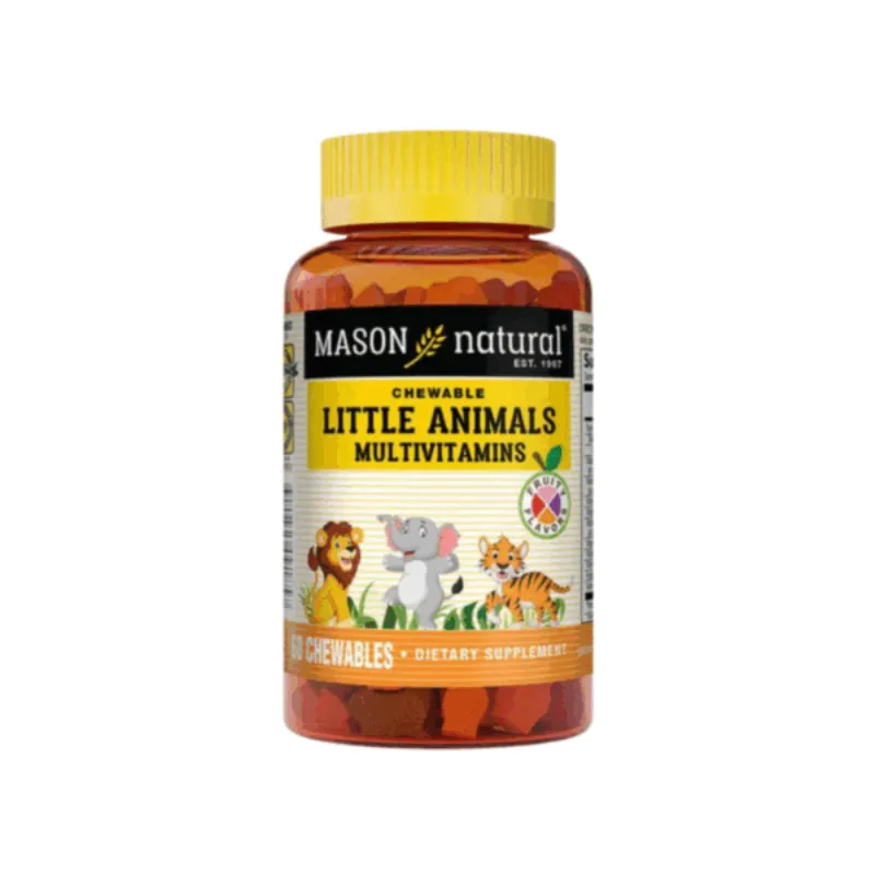 Mason Natural Little Animals Multivitamins 60 chewables –  | Parasativa Maroc