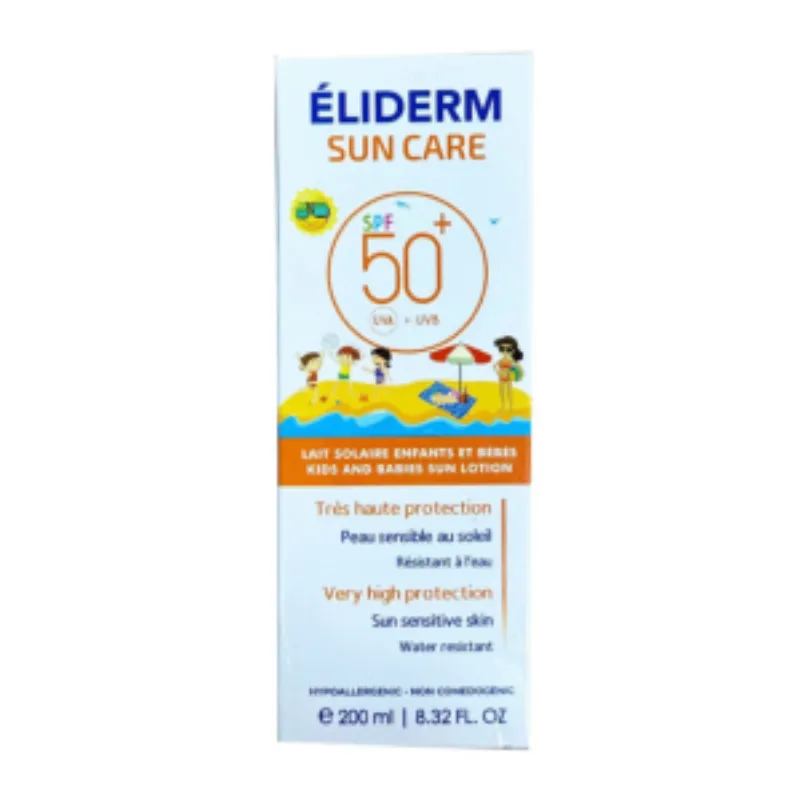 Eliderm Sun Care Lait Solaire kids spf50+ 200ml –  | Parasativa Maroc