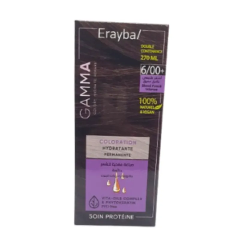 Erayba Gamma Coloration 6/00+ Blond Fonce Intense –  | Parasativa Maroc