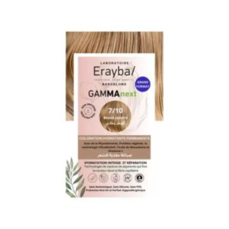 Erayba Gamma Next Coloration 7/10 Blond Cendre –  | Parasativa Maroc