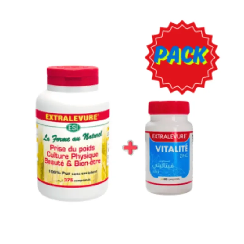 Extralevure 375 Comprimes + Vitalite Zinc Comprimes Pack –  | Parasativa Maroc
