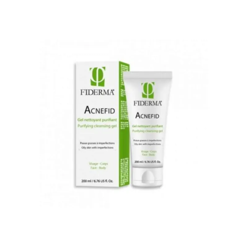 Fiderma Acnefid Gel Nettoyant scrub purifiant 150ml –  | Parasativa Maroc