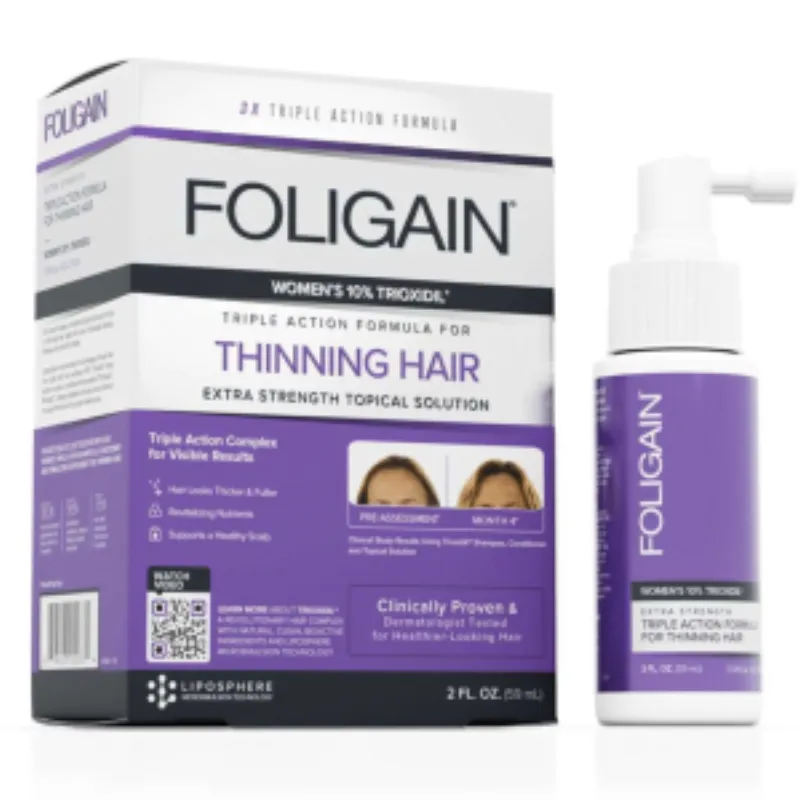 Foligain Triple Action Lotion Trioxidil 10% Femme –  | Parasativa Maroc