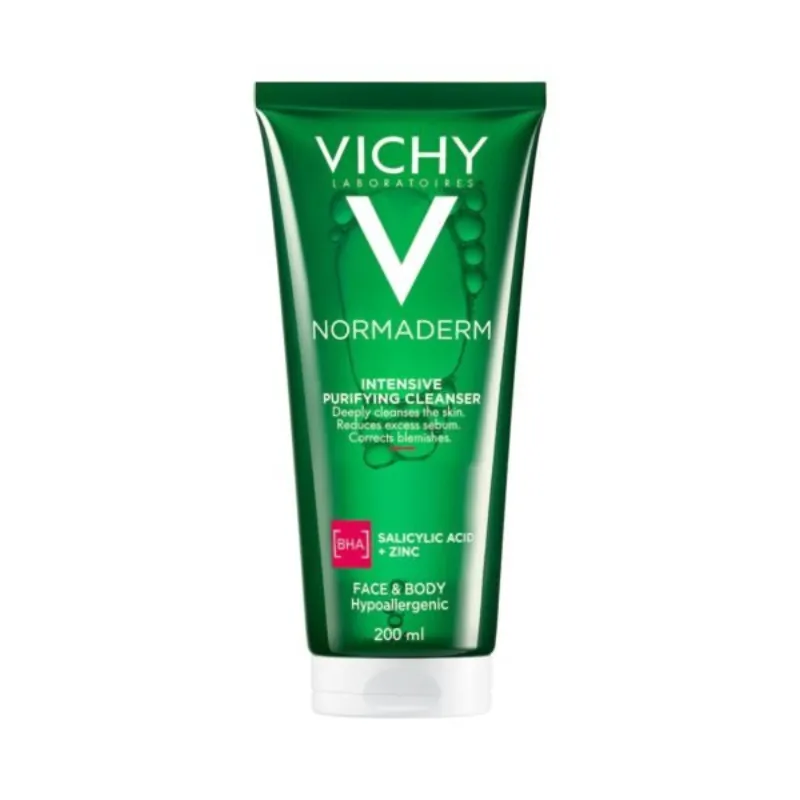 Vichy Normaderm Phytosolution Gel Purifiant Intense Peau Grasse Acnéique | 200ml –  | Parasativa Maroc