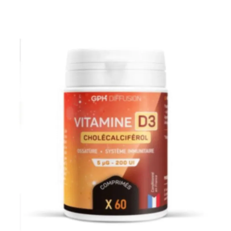 GPH Vitamine D3 60 Comprimes –  | Parasativa Maroc