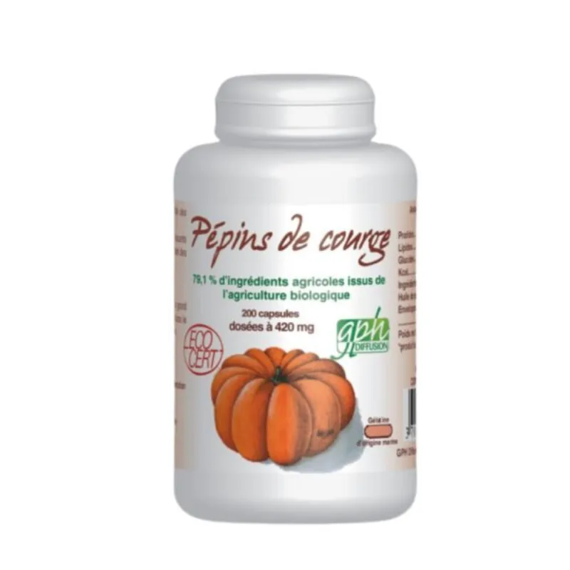 GPH Pepins de Courge 200 Capsules –  | Parasativa Maroc