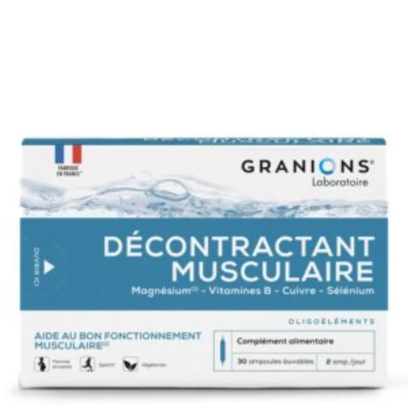 GRANIONS Decontractant Musculaire B30 Ampoules –  | Parasativa Maroc