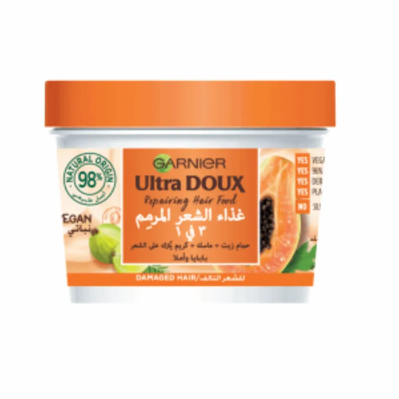 Garnier Ultra Doux Hair Food Papaye 390ml –  | Parasativa Maroc