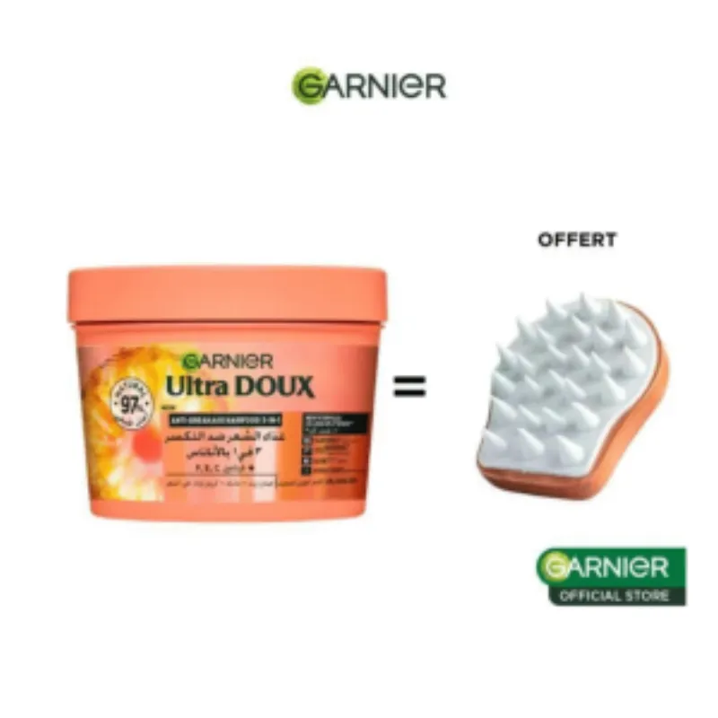Garnier Ultra Doux Hair Food Pineapple 390ml+Scalp Massage Pack –  | Parasativa Maroc