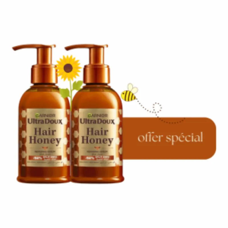 Garnier Ultra Doux Serum Hair Honey 115mlx2 Pack –  | Parasativa Maroc