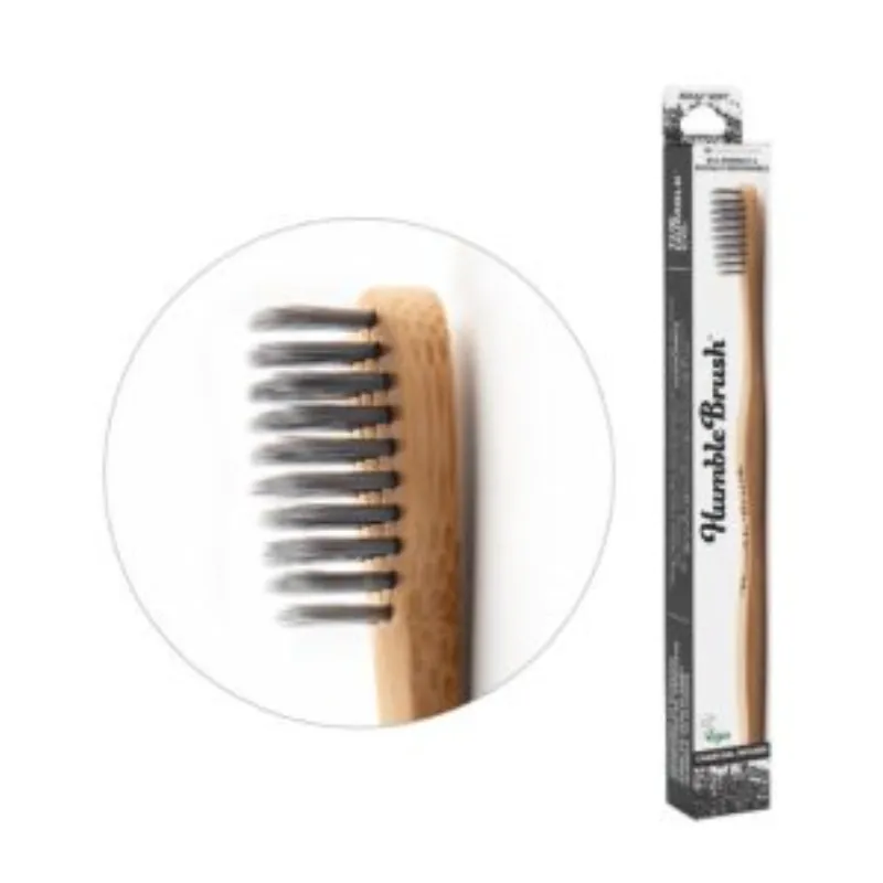 HUMBLE BROSSE A DENTS AU CHARBON POUR ADULTE NOIR DOUCE BAMBOU –  | Parasativa Maroc