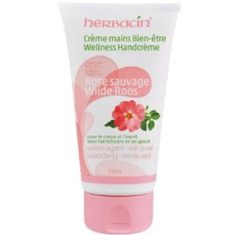 Herbacin hand cream wild rose tube 75ml –  | Parasativa Maroc