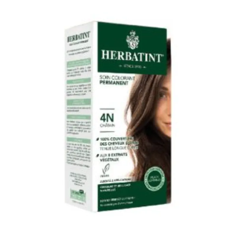 Herbatint Soin Colorant Permanent 4N Chatain –  | Parasativa Maroc