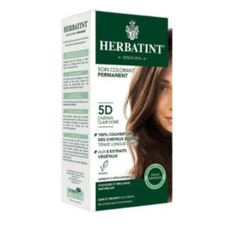 Herbatint 5D Chatain Claire Dore 150ml –  | Parasativa Maroc