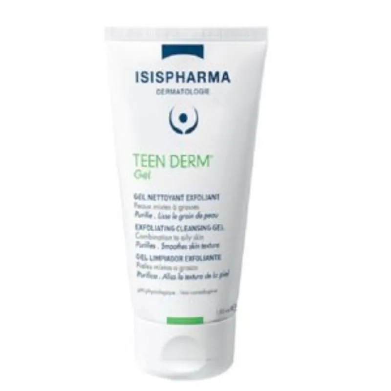 ISISPHARMA TEEN DERM Gel Nettoyant Exfoliant 150ml –  | Parasativa Maroc