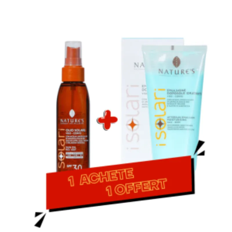 Isolari Huile de Solaire 150ml SPF30 + Emulsion Solaire 200ml Pack –  | Parasativa Maroc