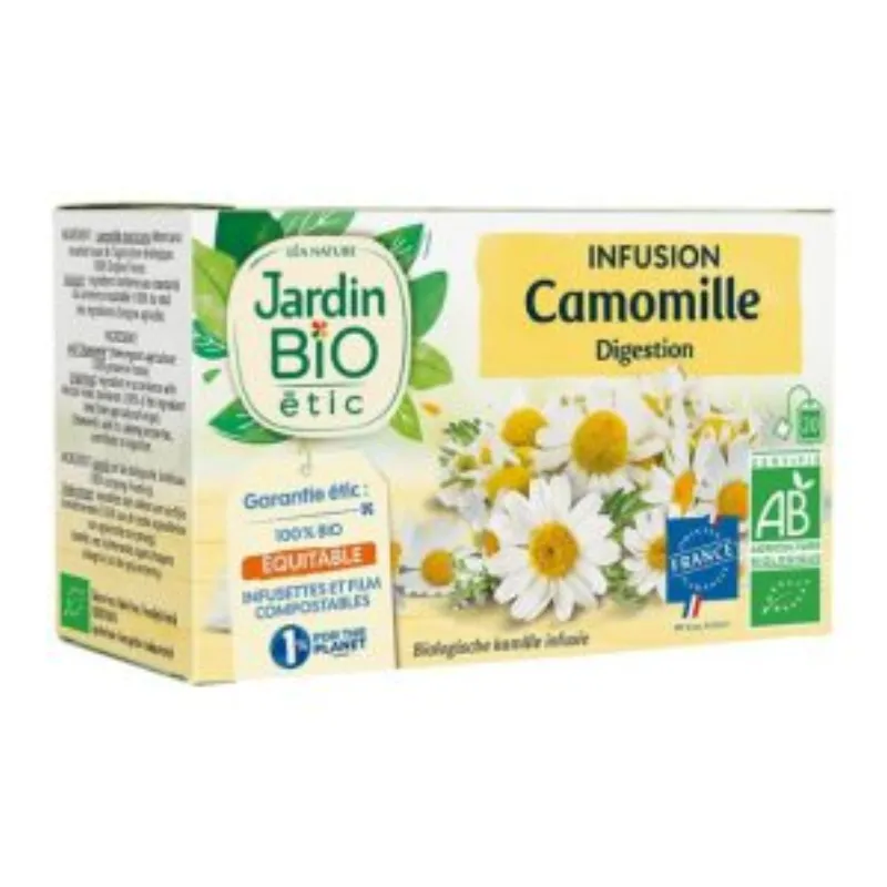 JARDIN BIO INFUSION CAMOMILLE 20 SACHET –  | Parasativa Maroc