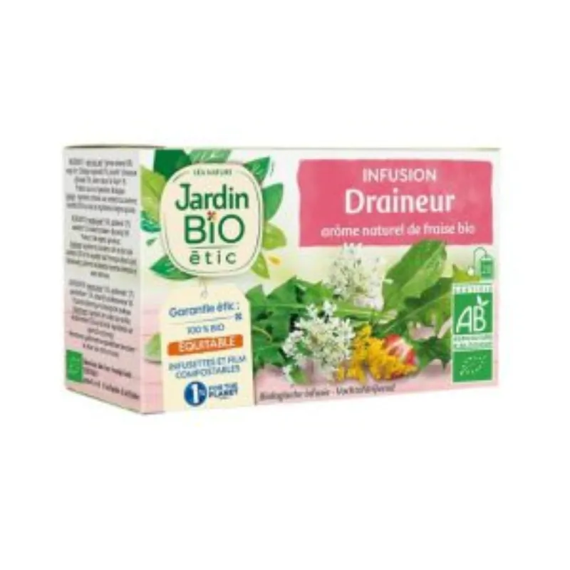 JARDIN BIO INFUSION DRAINEUR 20 SACHET –  | Parasativa Maroc