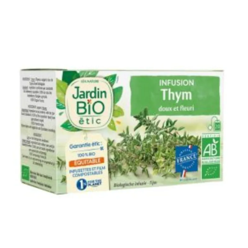 JARDIN BIO INFUSION THYM 20 SACHET –  | Parasativa Maroc