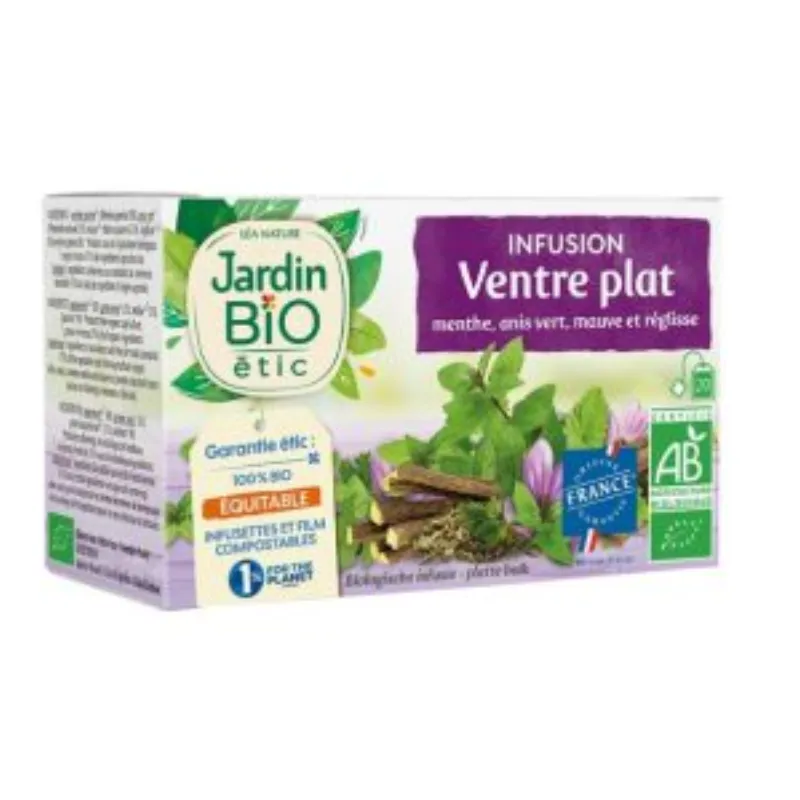JARDIN BIO INFUSION VENTRE PLAT 20 SACHET –  | Parasativa Maroc